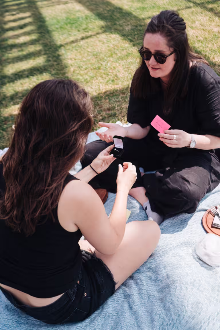 Engagement at Andrew Haswell Green Park